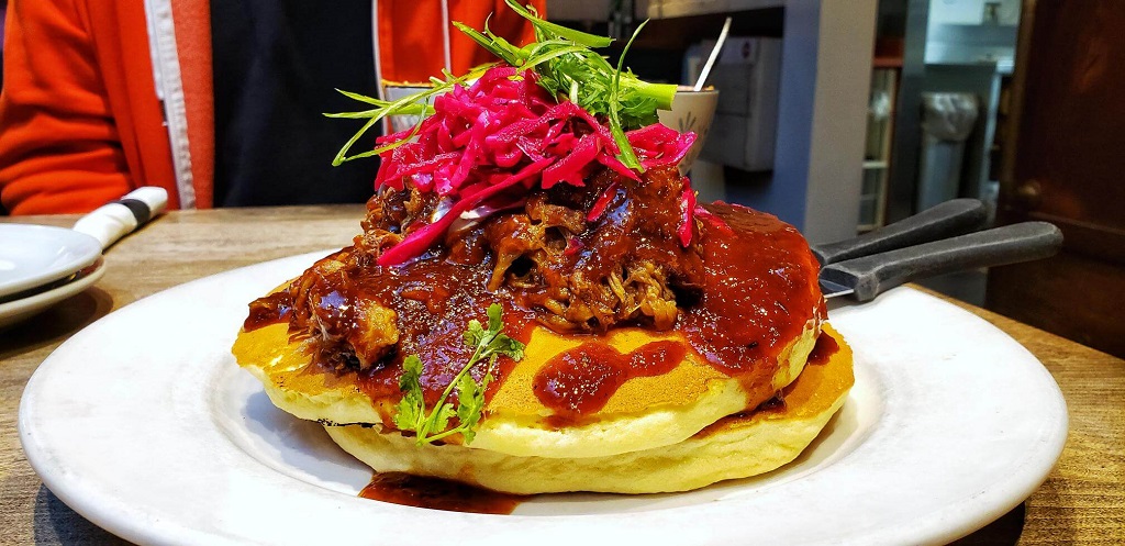 pulled pork pancake